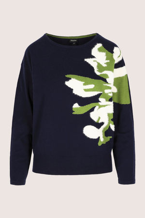 Pulls - Pull intarsia &agrave; motif fleur