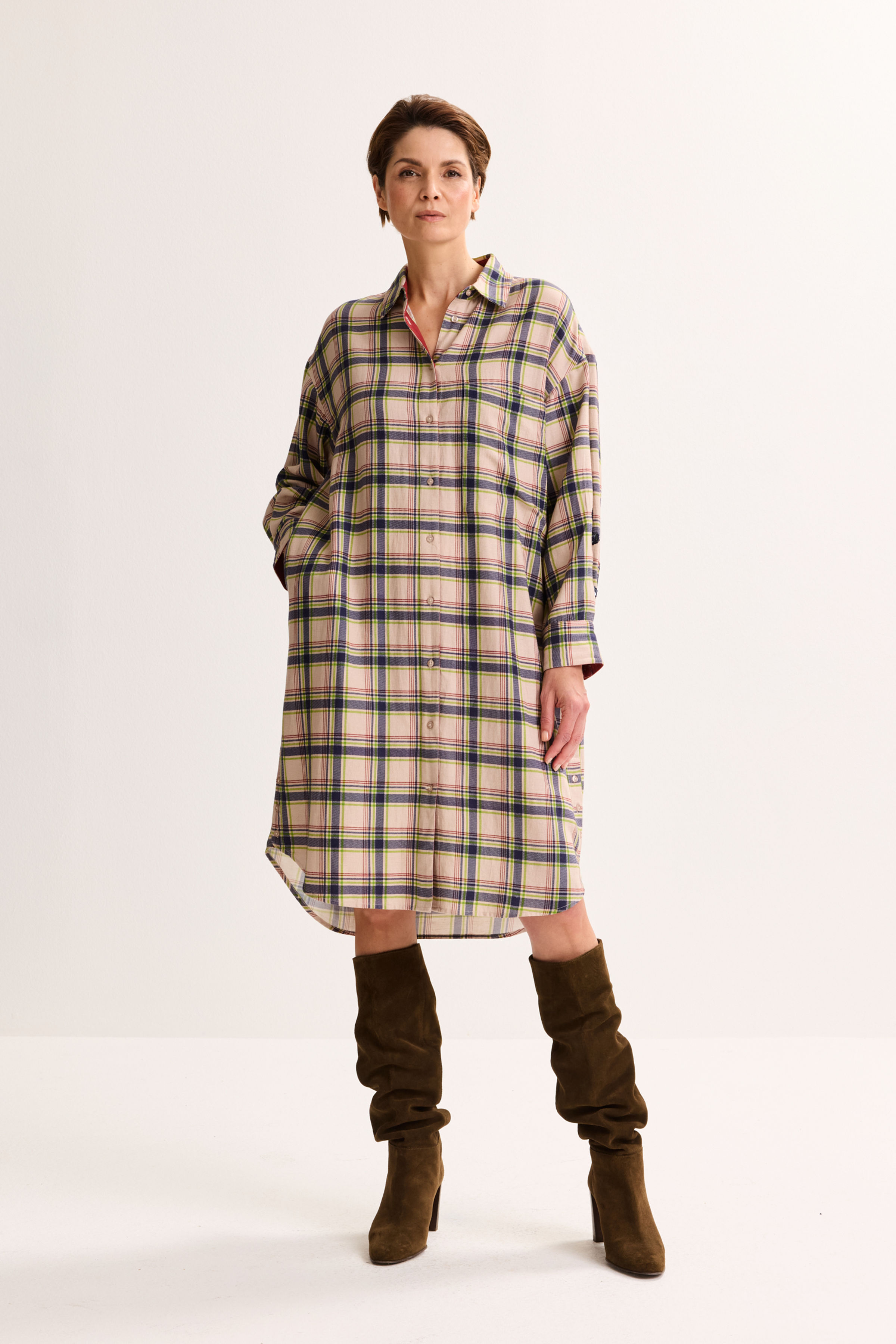 Robe droite en flanelle - ame