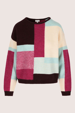 Pulls - Pull colourblocking avec mohair