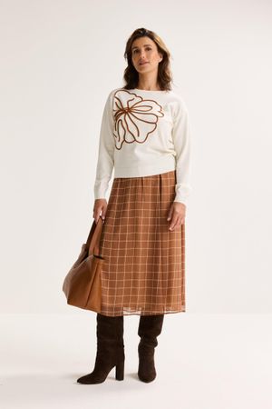 Pulls - Pull boxy &agrave; fleur brod&eacute;e