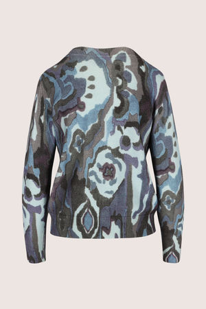 Truien - V-halstrui met abstracte print