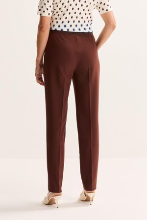 Pantalons - Pantalon easy care &agrave; taille &eacute;lastiqu&eacute;e