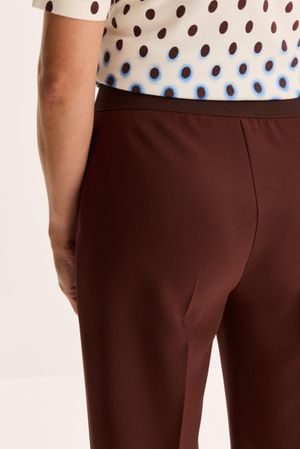 Pantalons - Pantalon easy care &agrave; taille &eacute;lastiqu&eacute;e