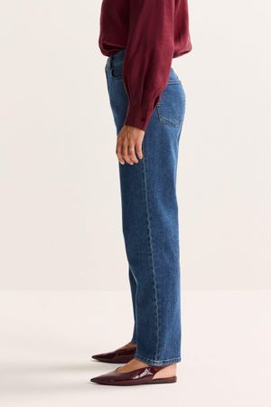 Broeken - Rechte jeans met hoge taille