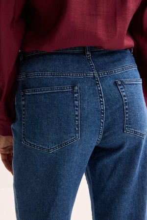 Broeken - Rechte jeans met hoge taille