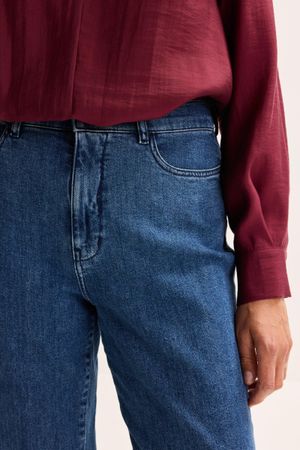 Broeken - Rechte jeans met hoge taille