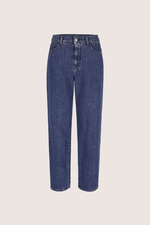 Broeken - Rechte jeans met hoge taille