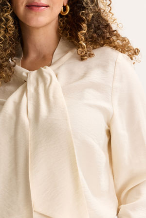 Hemden - Wijde blouse met strik