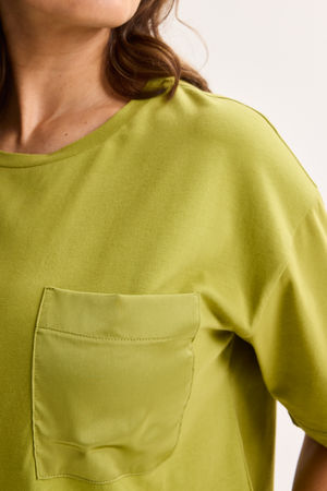 Sweatvest - T-shirt avec poche en satin