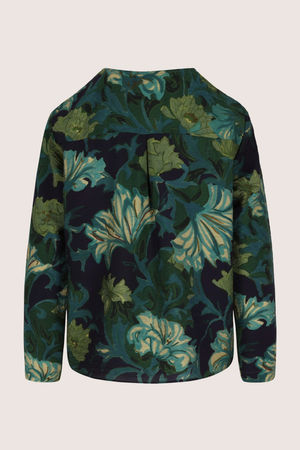 Hemden - Wijde V-halsblouse met bloemenprint