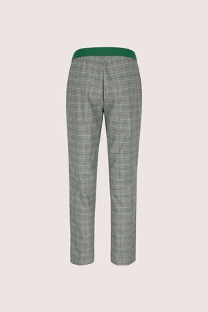 Broeken - Broek in Prince-de-Galles met stretch