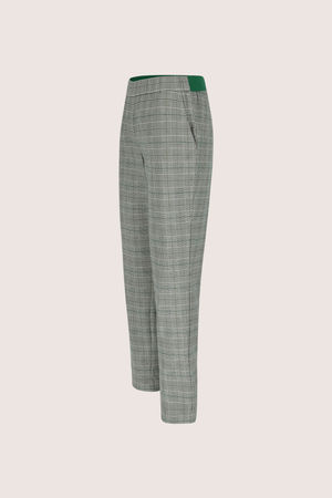 Pantalons - Pantalon Prince-de-Galles avec stretch