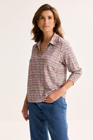 Polo en jersey &agrave; imprim&eacute; graphique