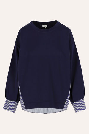 Hemden - Sweatshirt met gestreepte rug