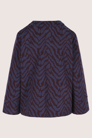 Hemden - V-halsblouse in jersey jacquard