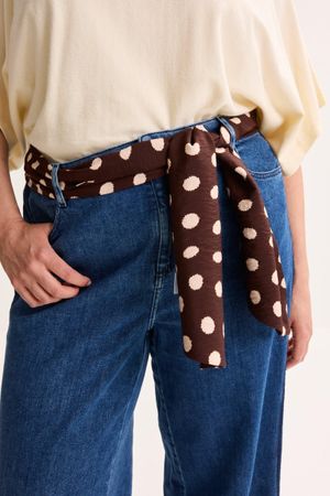 Babyspulletjes - Dubbel sjaaltje met bolletjes