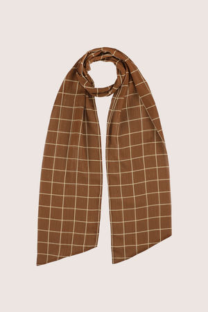 Dubbel sjaaltje in voile met lurex - may