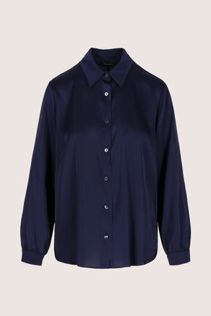Hemden - Hemdblouse in elastisch satijn