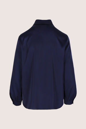 Hemden - Hemdblouse in elastisch satijn