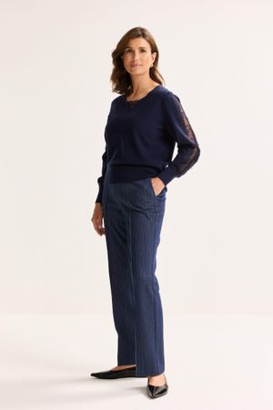 Pulls - Pull fin avec dentelle