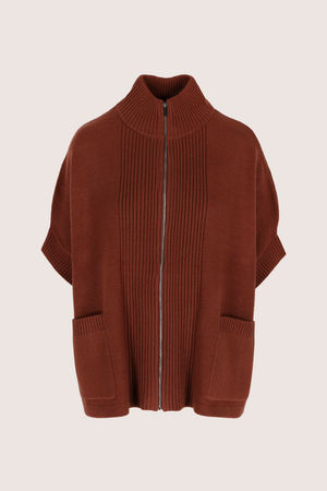 Cardigans - Cape en maille avec zip