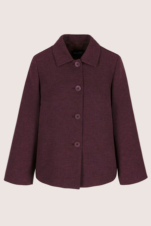 Blazers - Boxy jasje in mel&eacute;e garen