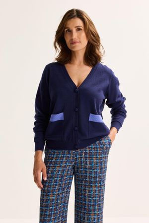 Cardigan &agrave; col en V - may