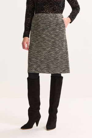 Jupes - Jupe en tweed jersey