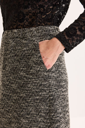 Jupes - Jupe en tweed jersey