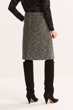 Jupes - Jupe en tweed jersey