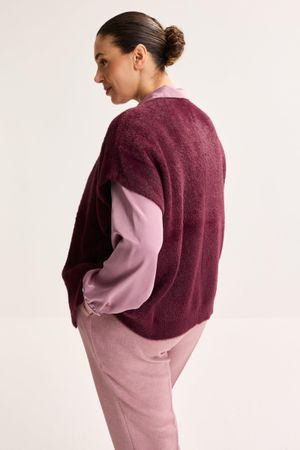 Cardigan - Cardigan met kaPmouw en ronde hals