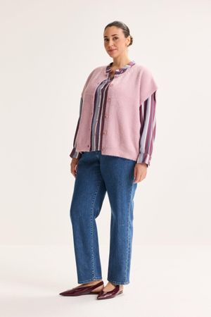 Cardigan - Cardigan met kaPmouw en ronde hals