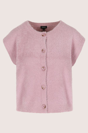 Cardigan - Cardigan met kaPmouw en ronde hals