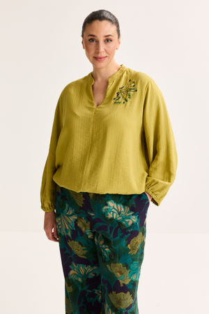 Wijde blouse op elastiek