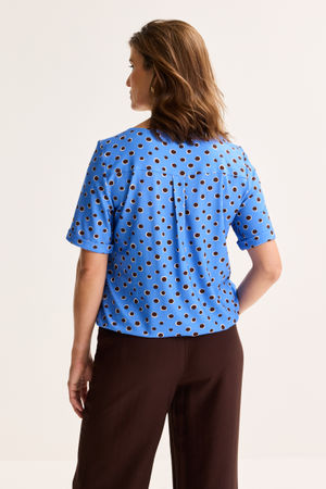 Chemises - Blouse en jersey &agrave; taille &eacute;lastiqu&eacute;e