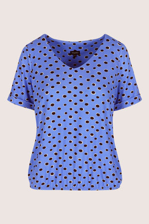 Hemden - Jersey V-halsblouse op elastiek