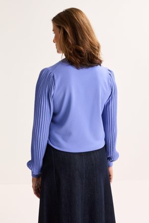 Pulls - Pull fin &agrave; manches pliss&eacute;es