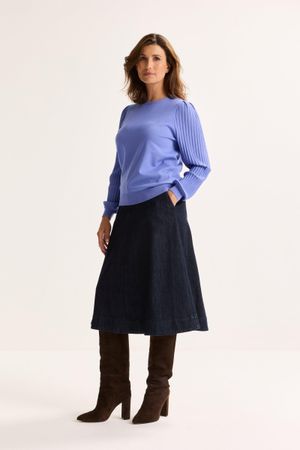 Pulls - Pull fin &agrave; manches pliss&eacute;es