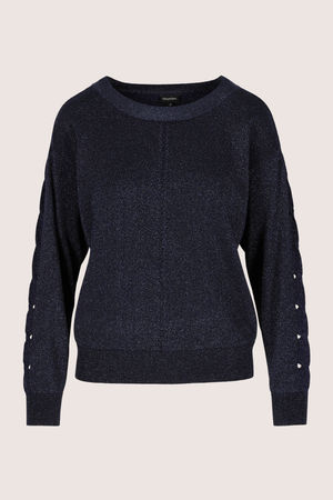 Pull lurex &agrave; col rond - may