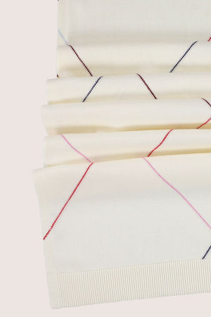 Accessoires pour b&eacute;b&eacute;s - Echarpe tricot&eacute;e &agrave; motif losanges