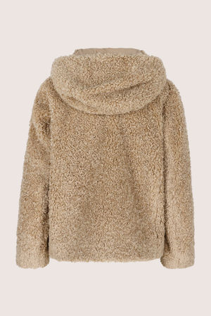 Manteaux - Veste teddy &agrave; capuche