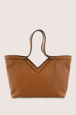 Babyspulletjes - Shopper in gekorreld leer