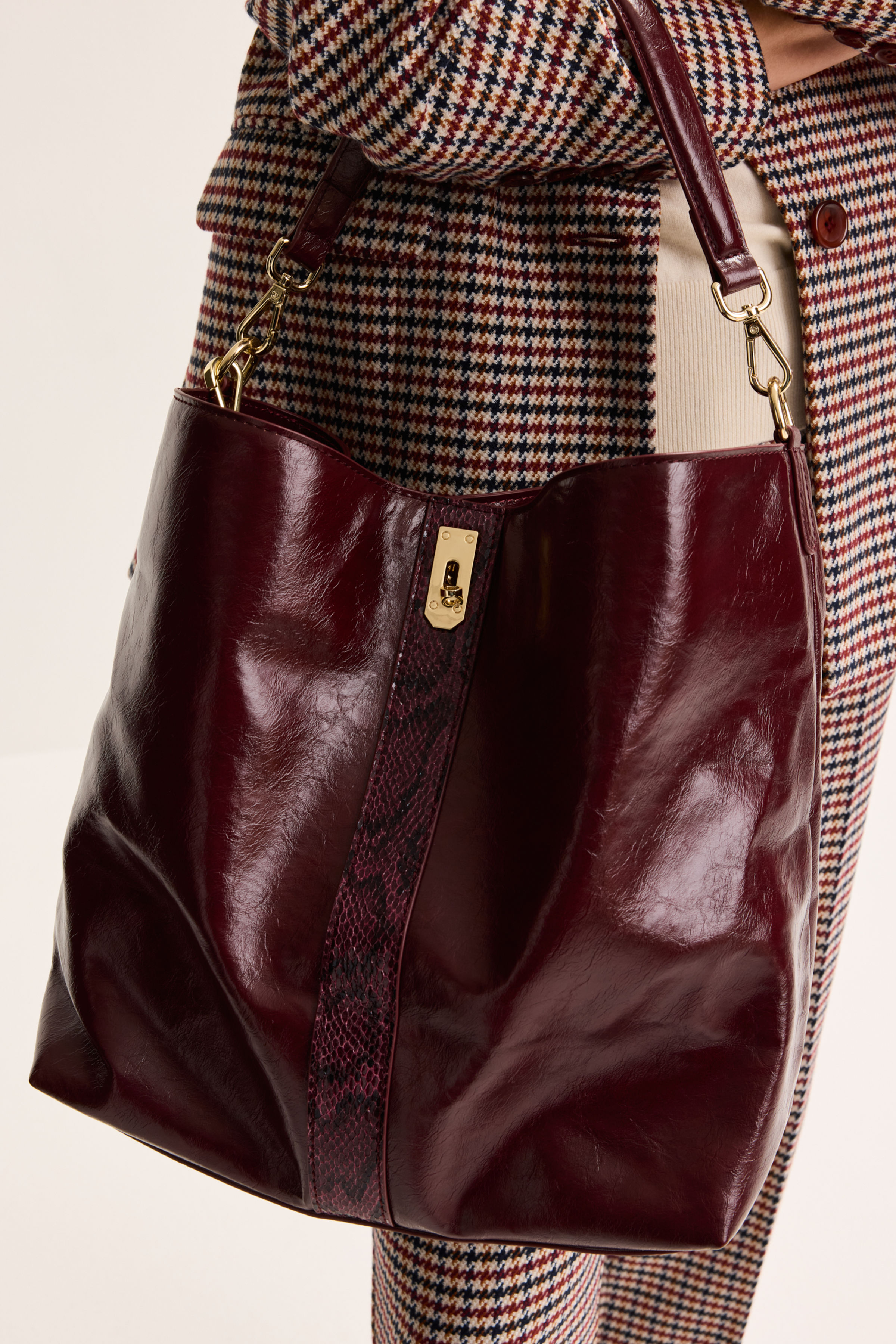 Tote bag met sleutelslotje - may