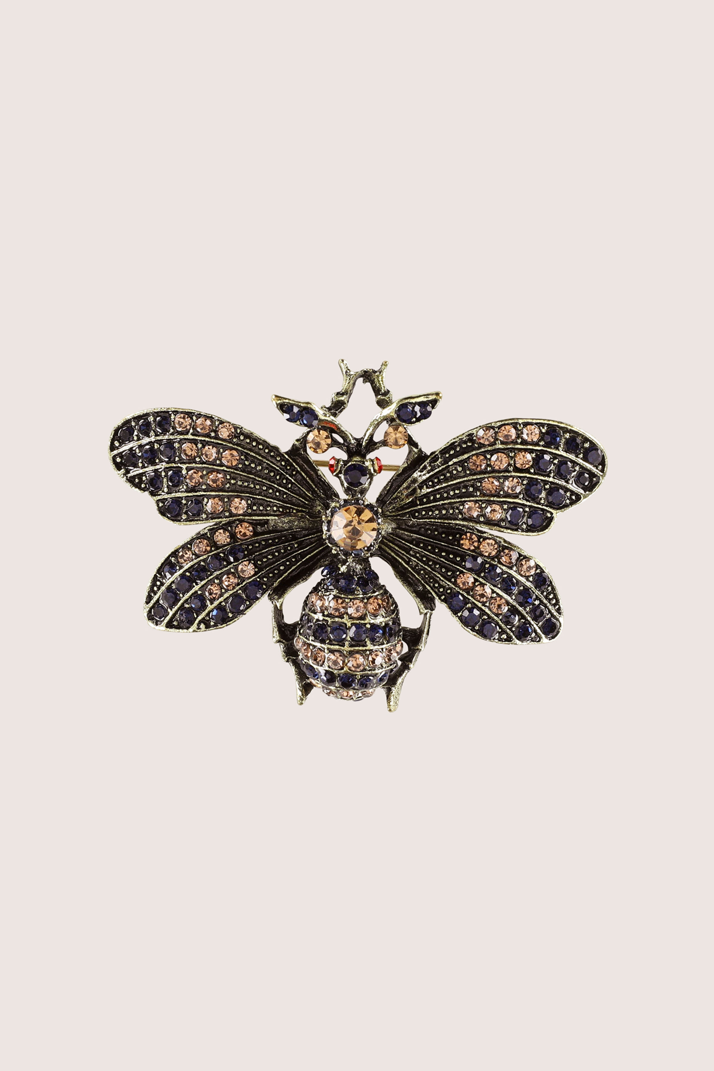 Scarabeebroche met steentjes - may