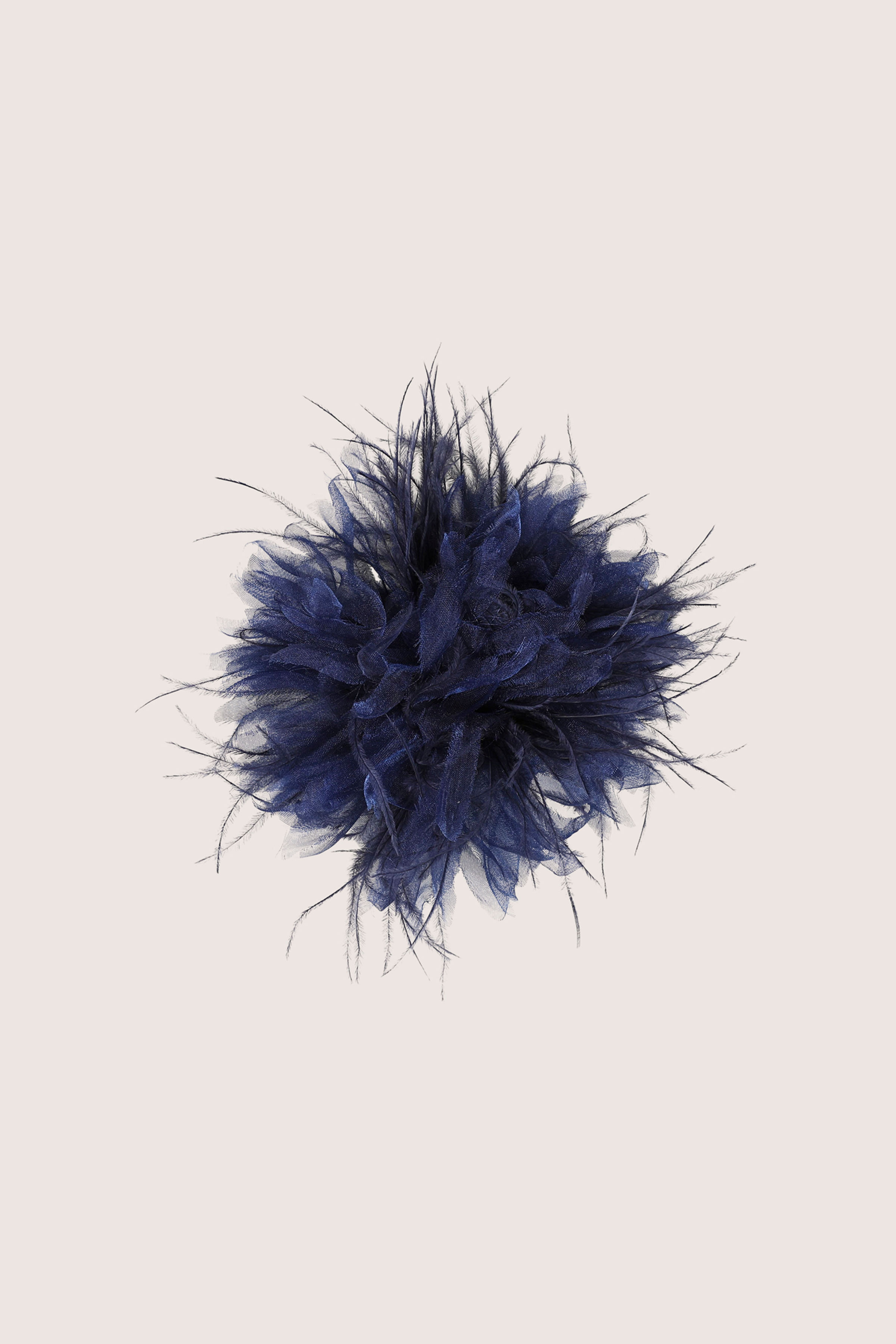 Broche - garniture de cheveux &agrave; plumes - may