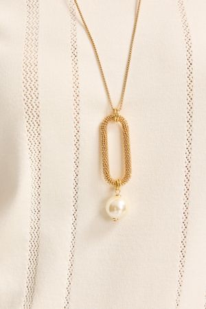 Collier festif avec perle - may