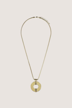Lacet avec pendentif rond - may