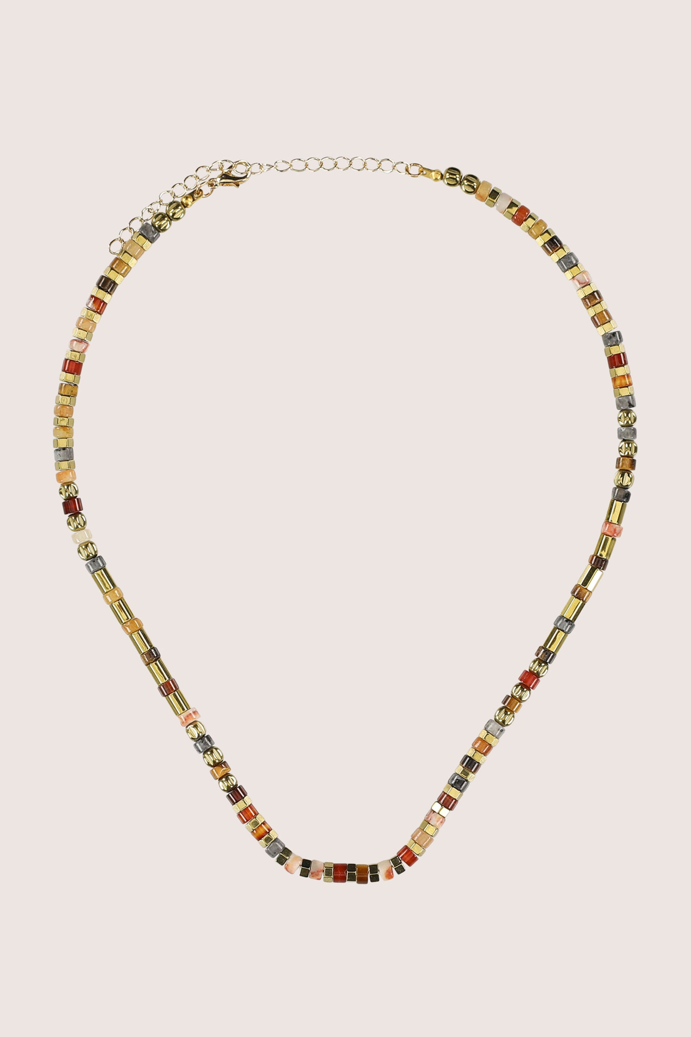Collier avec pierres multicolores - may