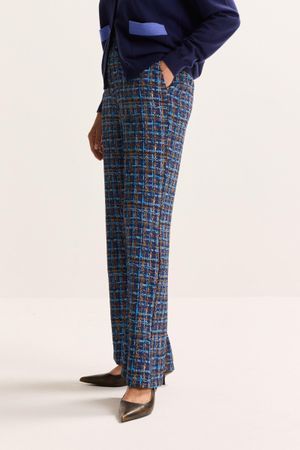 Pantalons - Pantalon droit &agrave; imprim&eacute; abstrait