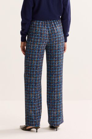 Pantalons - Pantalon droit &agrave; imprim&eacute; abstrait
